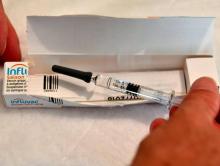 Un vaccin contre la grippe, le 6 octobre 2017 à Bordeaux