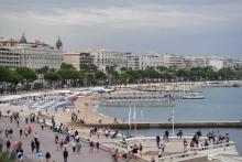 La plage de la Croisette à Cannes, le 15 septembre 2017