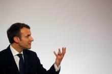 Emmanuel Macron à l'Elysée le 30 janvier 2018
