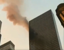 L'incendie de la Trump Tower le 8 janvier 2018.
