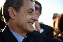 L'ancien président français Nicolas Sarkozy, le 22 novembre 2017 à Saint-Aignan-sur-Cher
