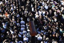 Les funérailles de Mgr Oscar Julia Vian Morales, archevêque de Guatemala, le 24 février 2018 à Guatemala