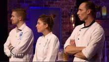 Les trois premiers candidats éliminés de la neuvième saison de Top Chef.