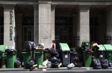 Des poubelles à Paris.