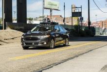 Un véhicule autonome de Uber, le 13 septembre 2016 à Pittsburgh, en Pennsylvanie