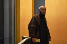 L'Imam salafiste algérien El Hadi Doudi arrive au Palais de Justice de Marseille le 8 février 2018