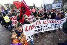 Manifestation contre le Front national, le 11 mars 2018 à Lille