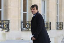 Le ministre de la Transition écologique Nicolas Hulot à l'Elysdée, le 22 février 2018 à Paris