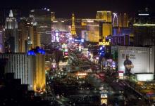 Le "Strip" de Las Vegas, la grande artère où s'alignent les casinos-hôtels les plus rutilants de la 
