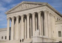La Cour suprême des Etats-Unis photographiée le 31 janvier 2017