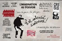 Manifestation de grévistes le 29 mai 1968 à Paris, à l'appel de la CGT