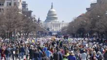 Environ 800.000 personnes ont participé le 24 mars 2018 à la "March for Our Lives" à Washington