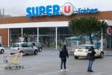 Le supermarché de Trèbes (Aude) où Radouane Lakdim, le compagnon de Marine P. 18 ans, a tué trois personnes, le 24 mars 2018