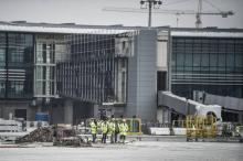 Le nouvel aéroport d'Istanbul en construction, le 13 avril 2018 en Turquie