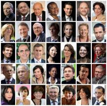 Le gouvernement de Jean-Marc Ayrault en 2012. Plusieurs de ses membres féminins ont aujourd'hui quitté la politique, comme Cécile Duflot ou Fleur Pellerin