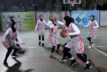 Des basketteuses de l'Université de Jeddah - première équipe féminine du pays - à l'entraînement, le 18 février 2018.