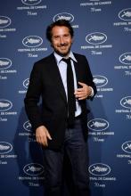 Le comédien Édouard Baer lors des 70 ans de Festival de Cannes célébrés à Paris lors d'une cérémonie organisée le 20 septembre 2016