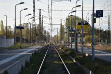 La gare d'Auterive, en Haute-Garonne, fermée en raison de la grève, mercredi 18 avril 2018