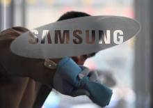 Photo du logo du géant sud-coréen Samsung qui enregistre un bénéfice net trimestriel en hausse de plus de 50