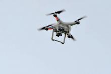 Un drone photographié le 11 janvier en France