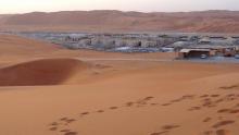 Une usine d'exploitation de gaz naturel de l'Aramco à Shaybah (Arabie Saoudite), le 10 mai 2016