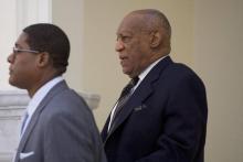Bill Cosby (d) au tribunal de Norristown, le 4 avril 2018 en Pennsylvanie