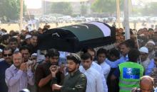 Les obsèques de Sabika Sheikh le 23 mai 2018 à Karachi ont réuni des centaines de personnes