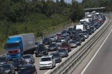 L'autoroute A7 près de Valence, le 29 juillet 2017