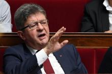 Le député des Bouches-du-Rhône Jean-Luc Mélenchon à l'Assemblée nationale, le 16 mai 2018