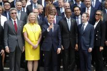 Emmanuel Macron à Paris le 22 mai 2018