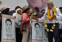 Le candidat à la présidentielle Andres Manuel Lopez Obrador, lors d'un meeting de campagne, le 25 mai 2018 à Iguala