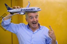 Le président de Ryanair, Michael O'Leary, lors d'une conférence de presse le 27 juin 2017 à Rome