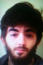 Photo non datée obtenue le 13 mai 2018 montrant Khamzat Azimov, un Français de 20 ans né en Tchétchénie auteur de l'attaque au couteau à Paris revendiquée par le groupe Etat islamique dans laquelle un