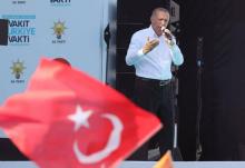 Le président turc Recep Tayyip Erdogan en campagne à Ankara, le 9 juin 2018