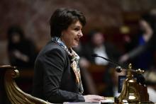 Annie Genevard (LR), au perchoir de l'Assemblée nationale, le 7 mars 2018 à Paris