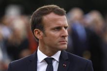 Emmanuel Macron aux commémorations de l'Appel du 18 juin au Mont-Valérien