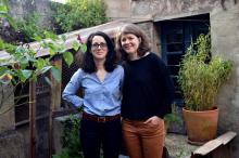 Ewenne et Marie dans leur maison à Montauban, photo du 1er juin 2018