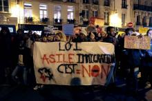 Manifestation contre la loi asile-immigration, le 21 février 2018 à Paris