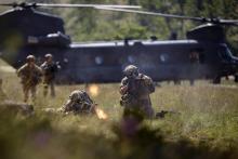Des soldats des forces spéciales américaines lors d'un exercice militaire, le 26 août 2015 à Hohenfels, en Allemagne