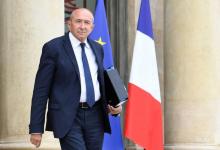 Le ministre français de l'Intérieur Gérard Collomb à son sortie de l'Elysee après un conseil des ministres le 6 juin 2018