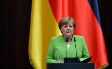 La chancelière allemande Angela Merkel à Berlin, le 20 juin 2018