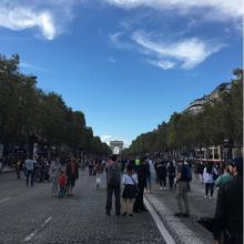 Journée sans voitures Piétons Paris Pollution Champs-Elysées