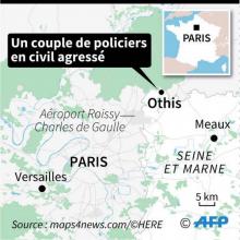 Carte de localisation d'Othis en Seine et Marne où un couple de policiers a été agressé mercredi soir hors de leur service, devant leur fillette de 3 ans par 2 hommes
