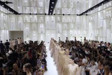Défilés de haute couture : présentation de la collection Dior pour l'automne 2018-hiver 2019. Paris, 2 juillet 2018.