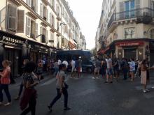 Champs-Elysées rues bloqués