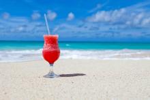 Un cocktail healthy sur la plage