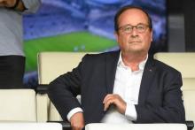 François Hollande le 13 août 2018 au stade Vélodrome à Marseille