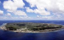 L'île de Nauru, dans l'océan Pacifique, le 11 septembre 2001