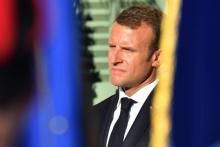 Emmanuel Macron le 17 août 2018 à Bormes-les-Mimosas