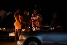 Des prostituées à Benin City, au Nigeria, le 29 mars 2017